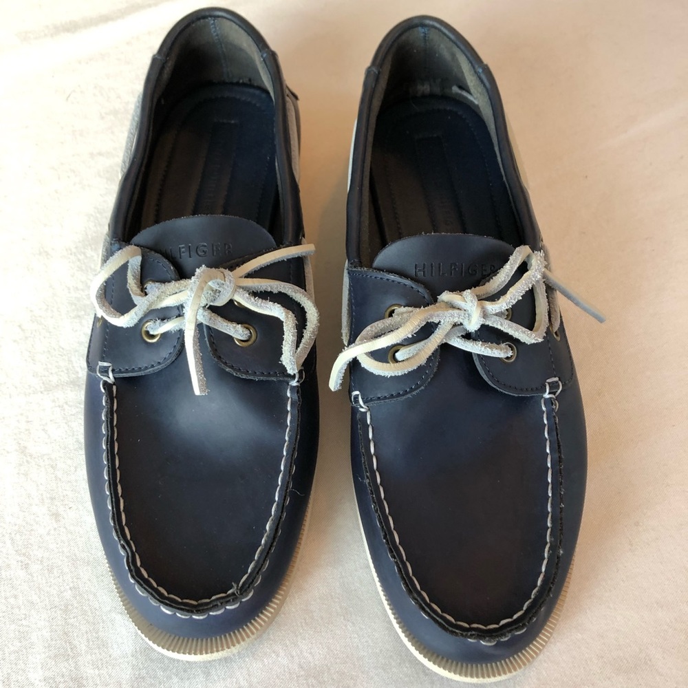 Tommy Hilfiger Men’s Navy Boat Shoes 11